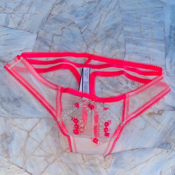 New VS DREAM ANGELS Sweetheart Strappy Thong Panty Small - Picture 9 of 12